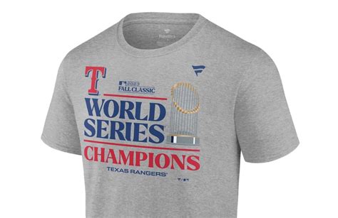 texas rangers world series champions gear